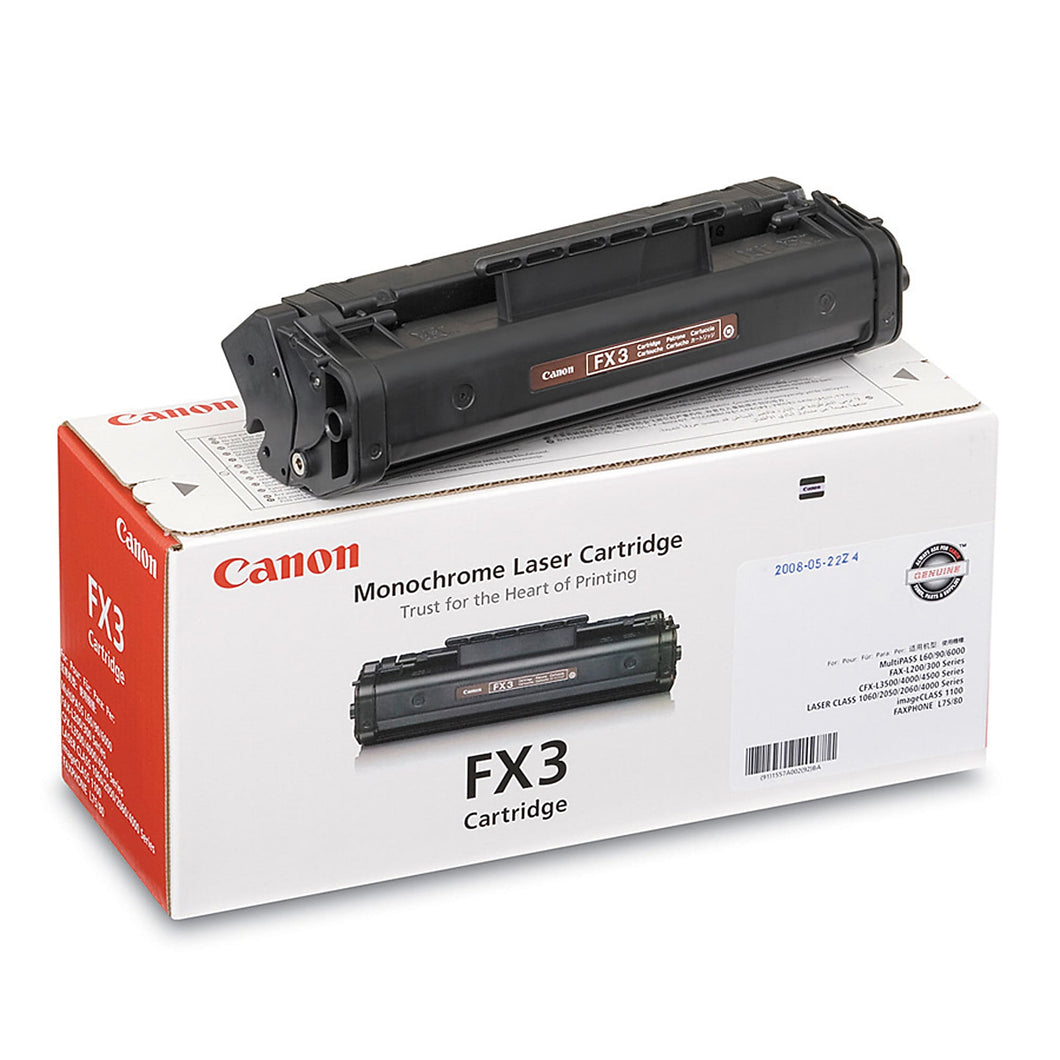 Canon® FX-3 Black Toner Cartridge, 1557A002 NEW IN BOX