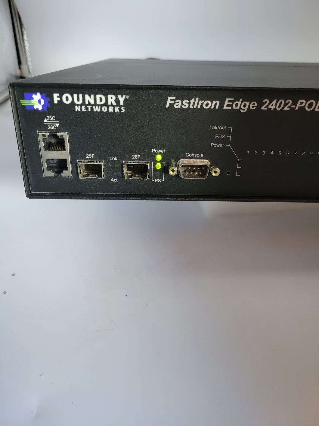 Brocade USED FES2402-POE FastIronEdge Power Over Ethernet Switch 2 x SFP