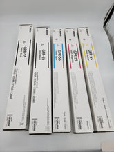 Load image into Gallery viewer, Complete set CANON GPR-55 Toner Cartridge Cyan Magenta Yellow Black W/ 2nd Black
