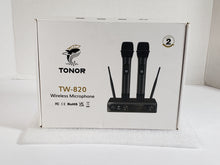 Load image into Gallery viewer, TONOR -NEW OTHER- TW-820 Wireless Microphone Metal Dual Professional
