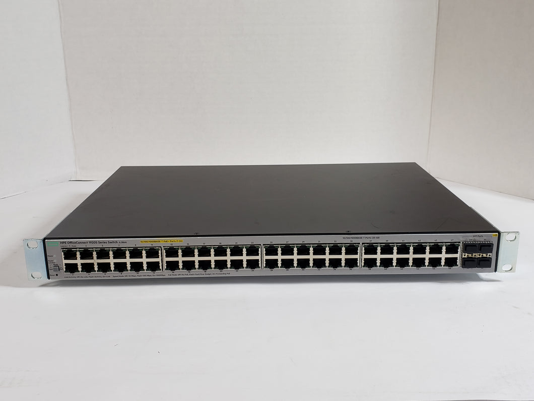 HPE -USED- JL386A 1920s 48G 4SFP PPoE+ 370W Switch