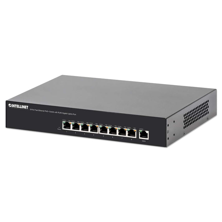 INTELLINET -USED- 560764 8-Port Fast Ethernet PoE+ Switch