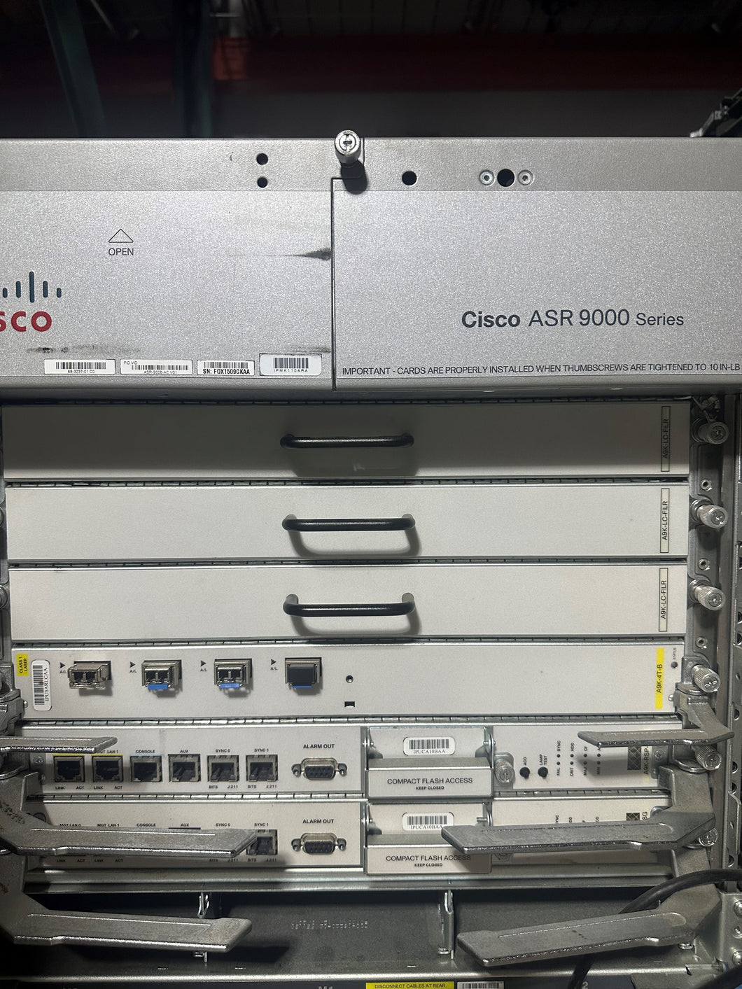 Cisco ASR-9006-AC 6-Slot Aggregation Services Router W/ Cards