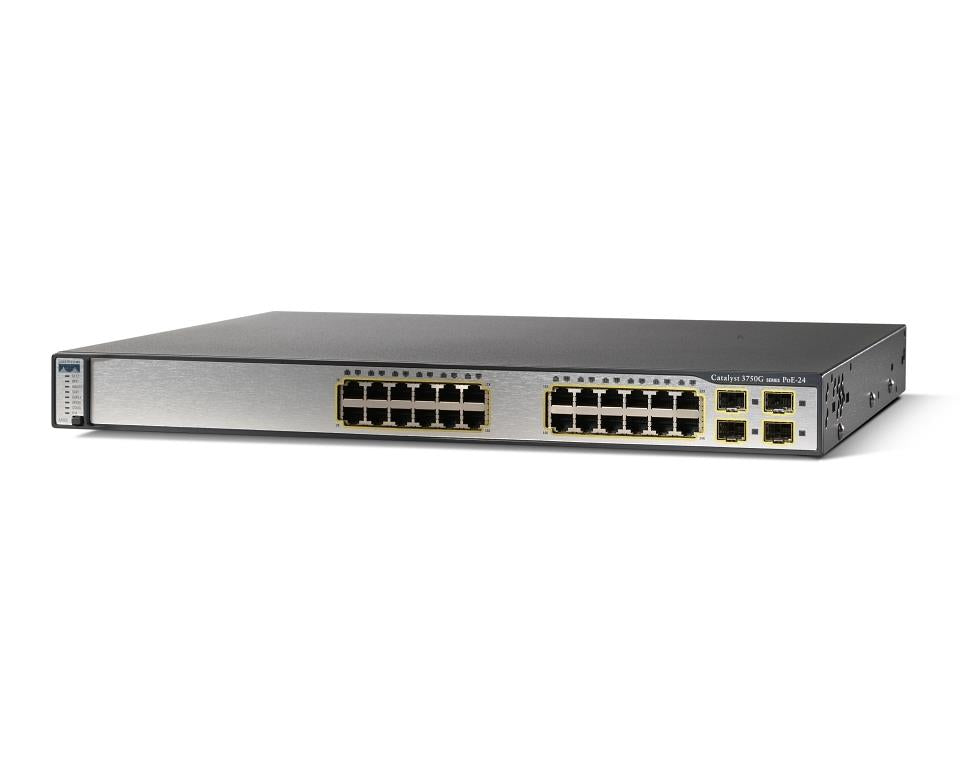 CISCO WS-C3750G-24PS-S Manageable Layer 3 SWITCH - UESD