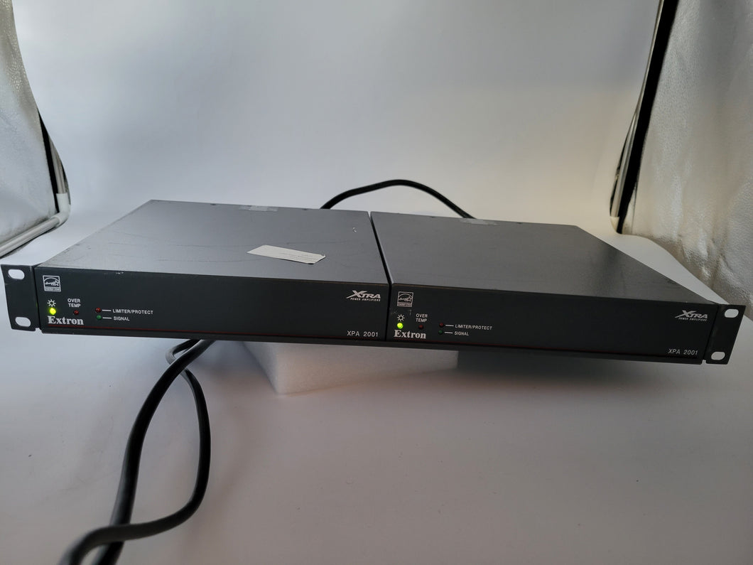 Extron XTRA XPA 2001 Mono 70/100 V Amplifier - X2 IN A 1U RACK MOUNT - 200 Watts