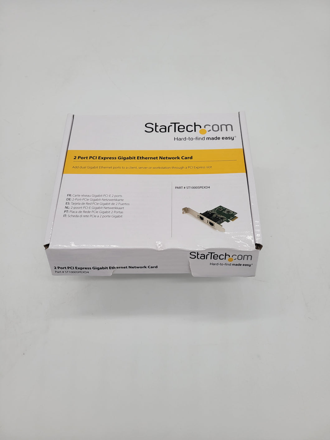 StarTech.com ST1000SPEXD4 NEW IN BOX Dual Port Gigabit PCI